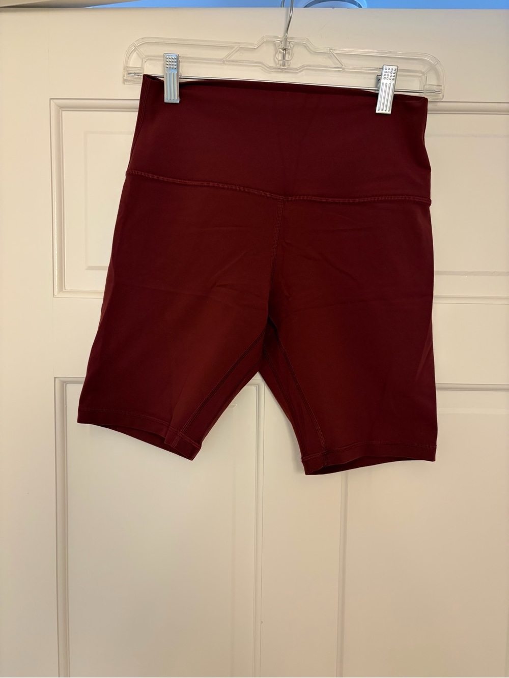 lululemon High-Waist Bike Shorts - Burgundy